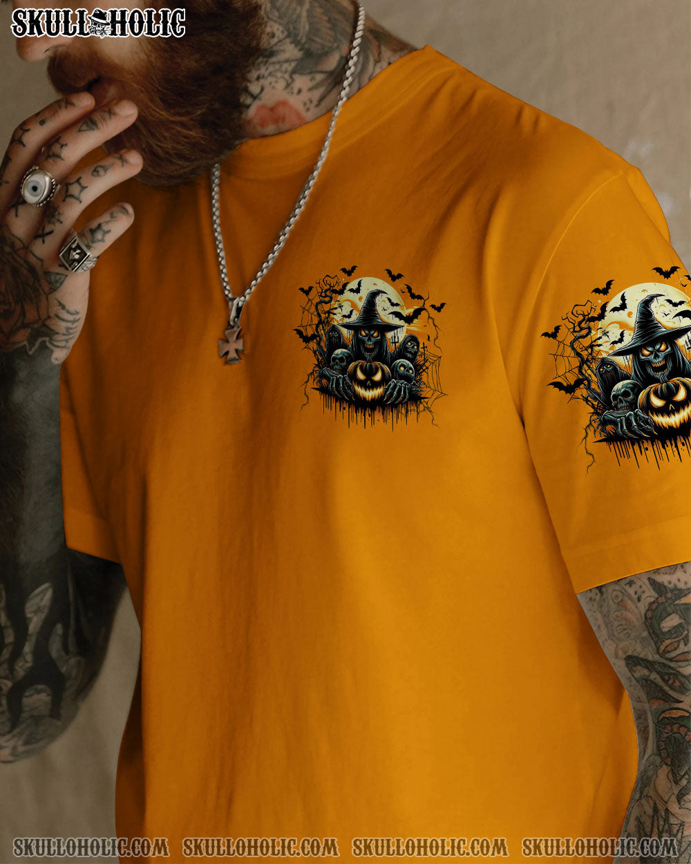 HELLO DARKNESS MY OLD FRIEND SKULL HALLOWEEN ALL OVER PRINT  - TLNZ0908253