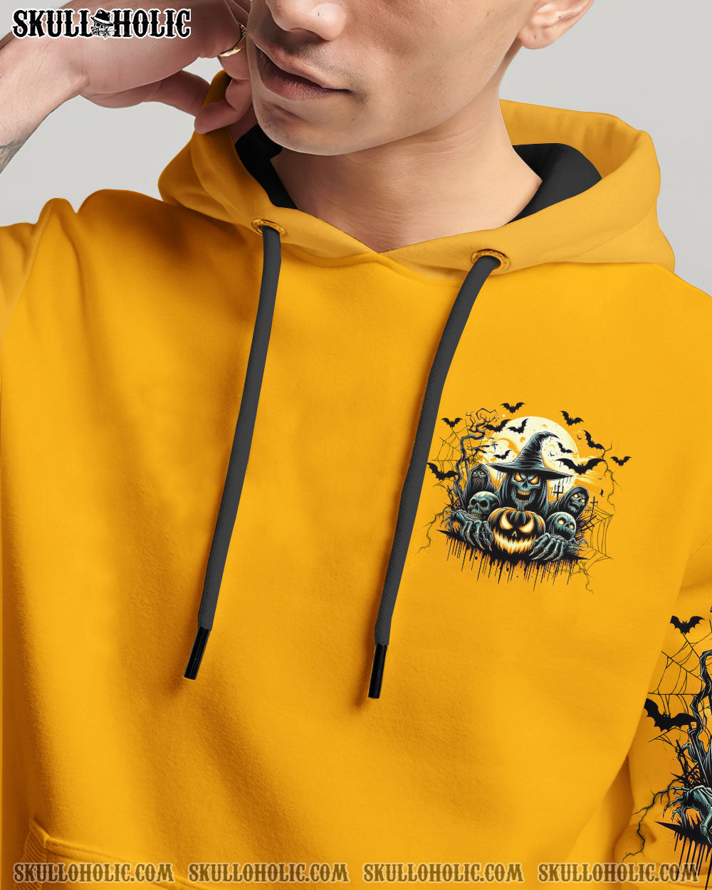 HELLO DARKNESS MY OLD FRIEND SKULL HALLOWEEN ALL OVER PRINT  - TLNZ0908253