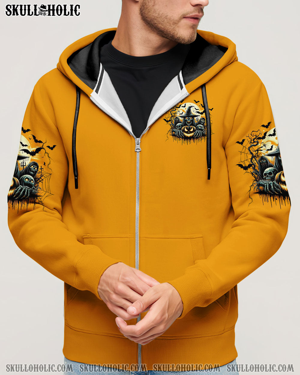 HELLO DARKNESS MY OLD FRIEND SKULL HALLOWEEN ALL OVER PRINT  - TLNZ0908253