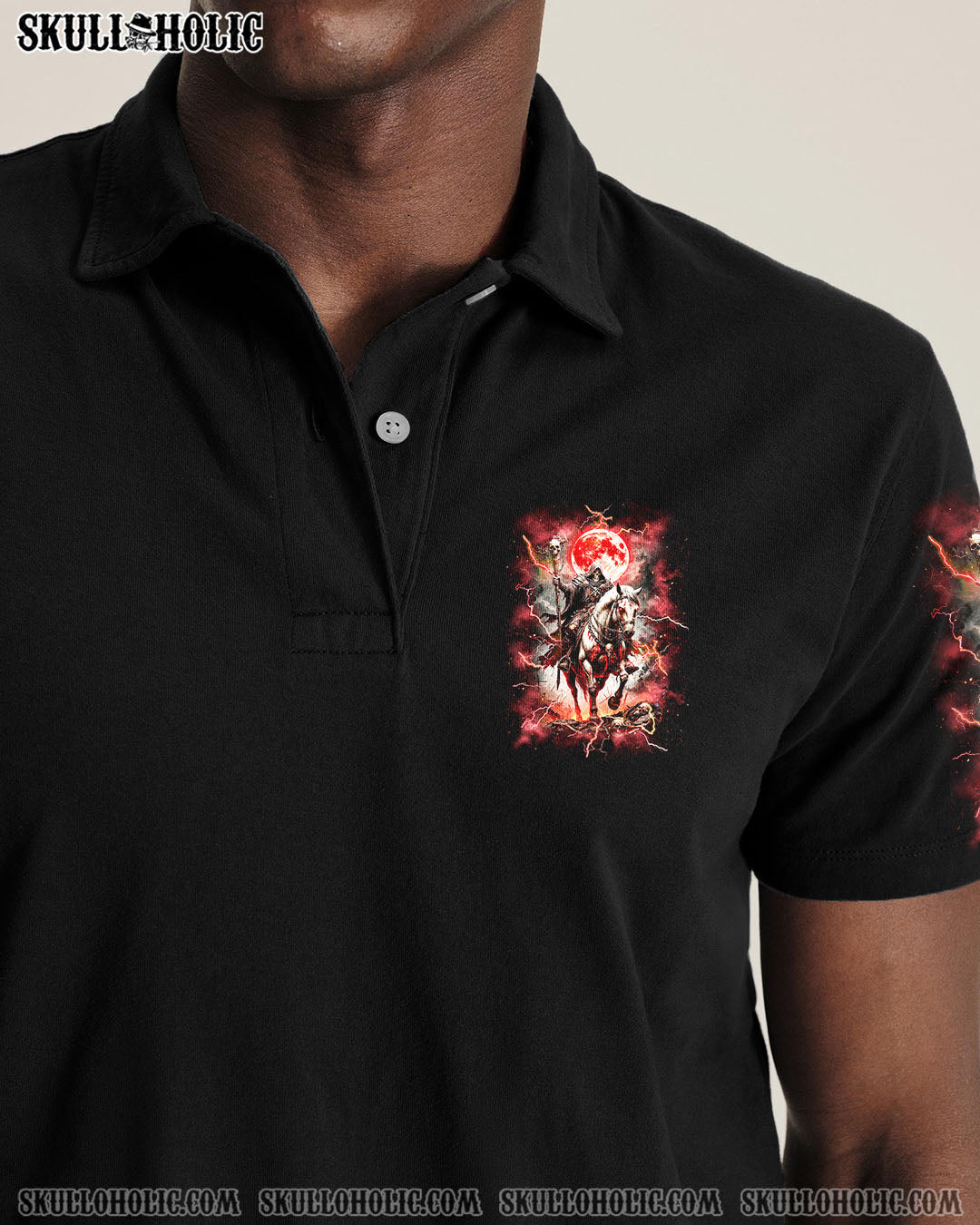 HELL WAS FULL SO I CAME BACK HORSE REAPER SKULL ALL OVER PRINT - TLNZ2708251