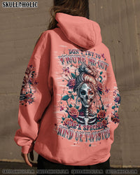 DON'T TRY TO FIGURE ME OUT SKULL LADY ALL OVER PRINT - TLPQ0508243