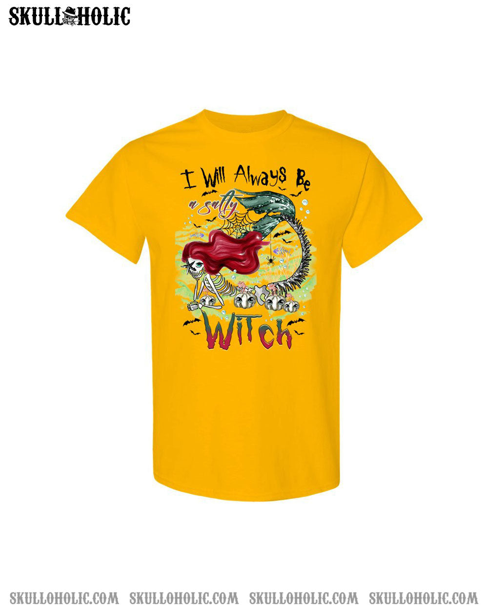 SALTY WITCH MERMAID HALLOWEEN COTTON SHIRT - TLTR2808233