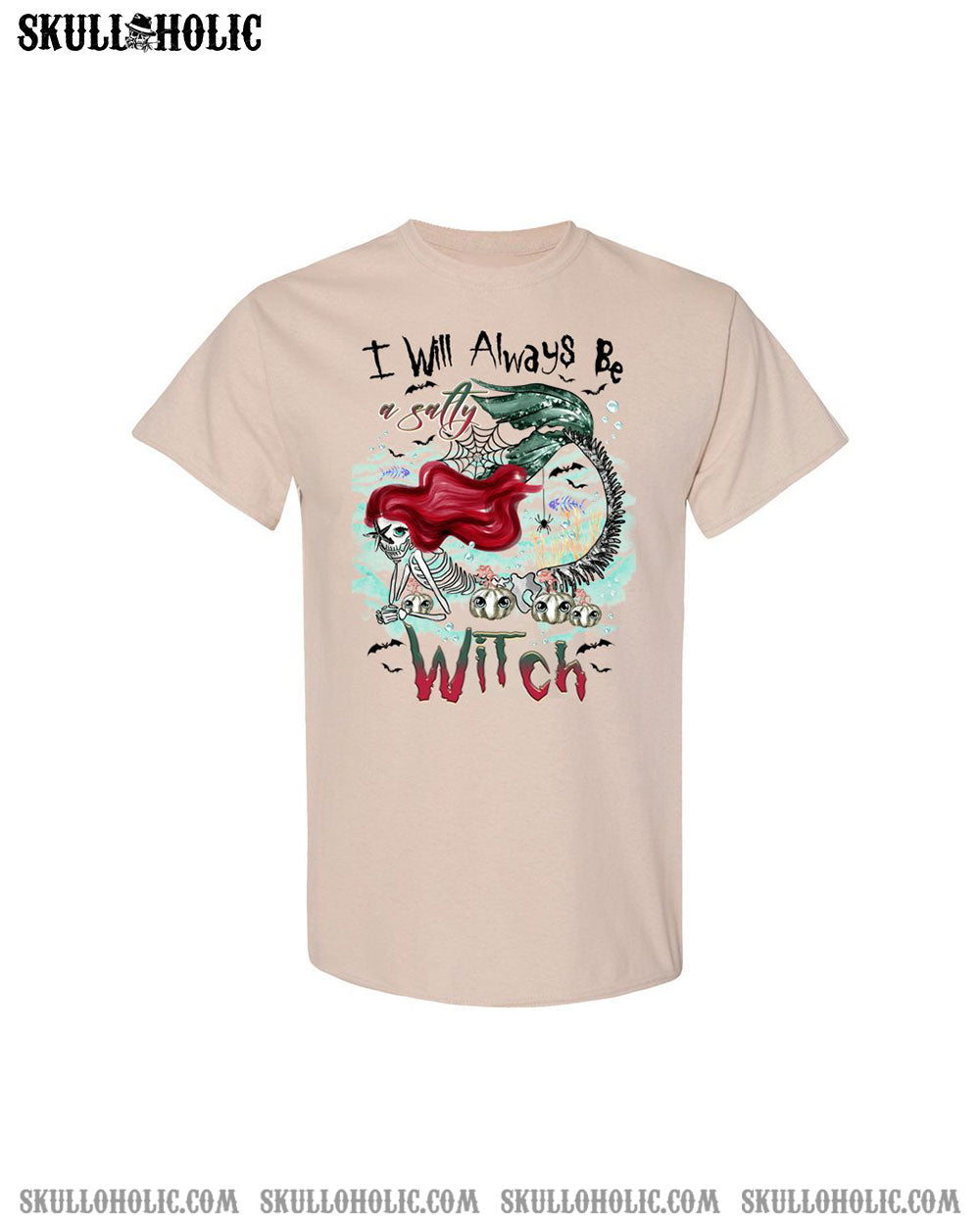 SALTY WITCH MERMAID HALLOWEEN COTTON SHIRT - TLTR2808233