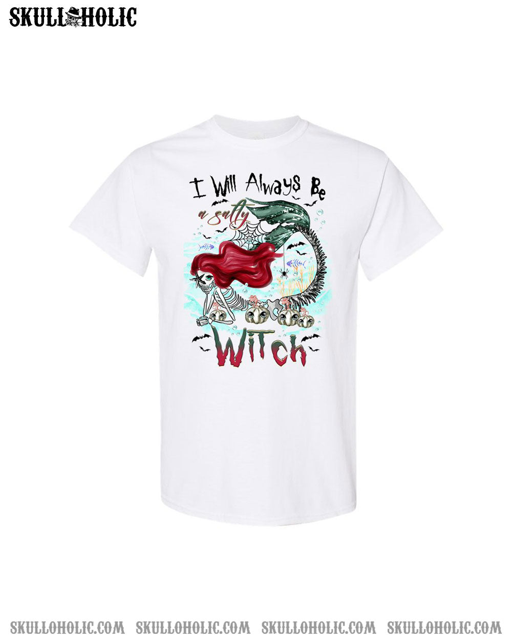 SALTY WITCH MERMAID HALLOWEEN COTTON SHIRT - TLTR2808233