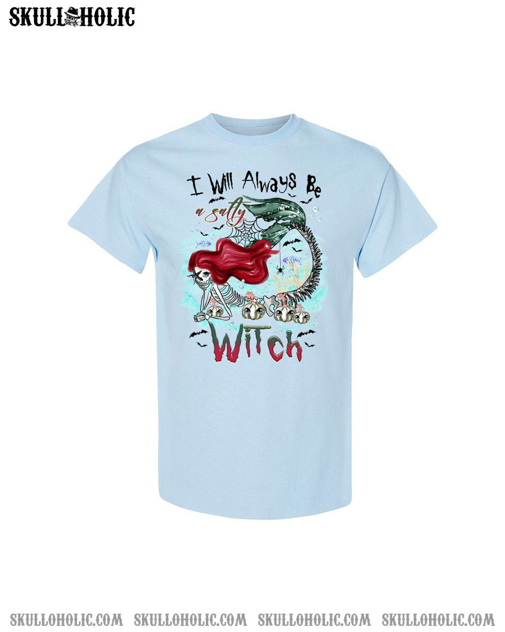 SALTY WITCH MERMAID HALLOWEEN COTTON SHIRT - TLTR2808233