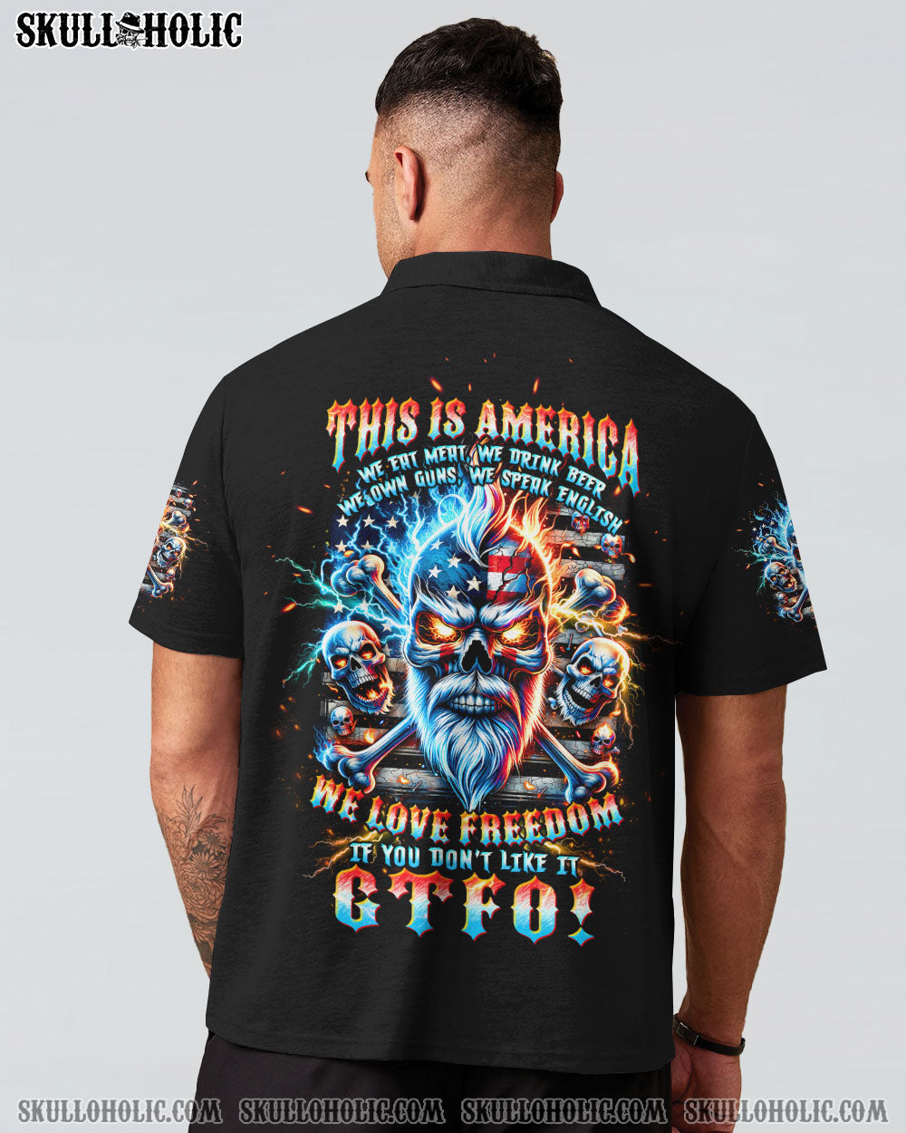 THIS IS AMERICA SKULL ALL OVER PRINT - TLTW0606241