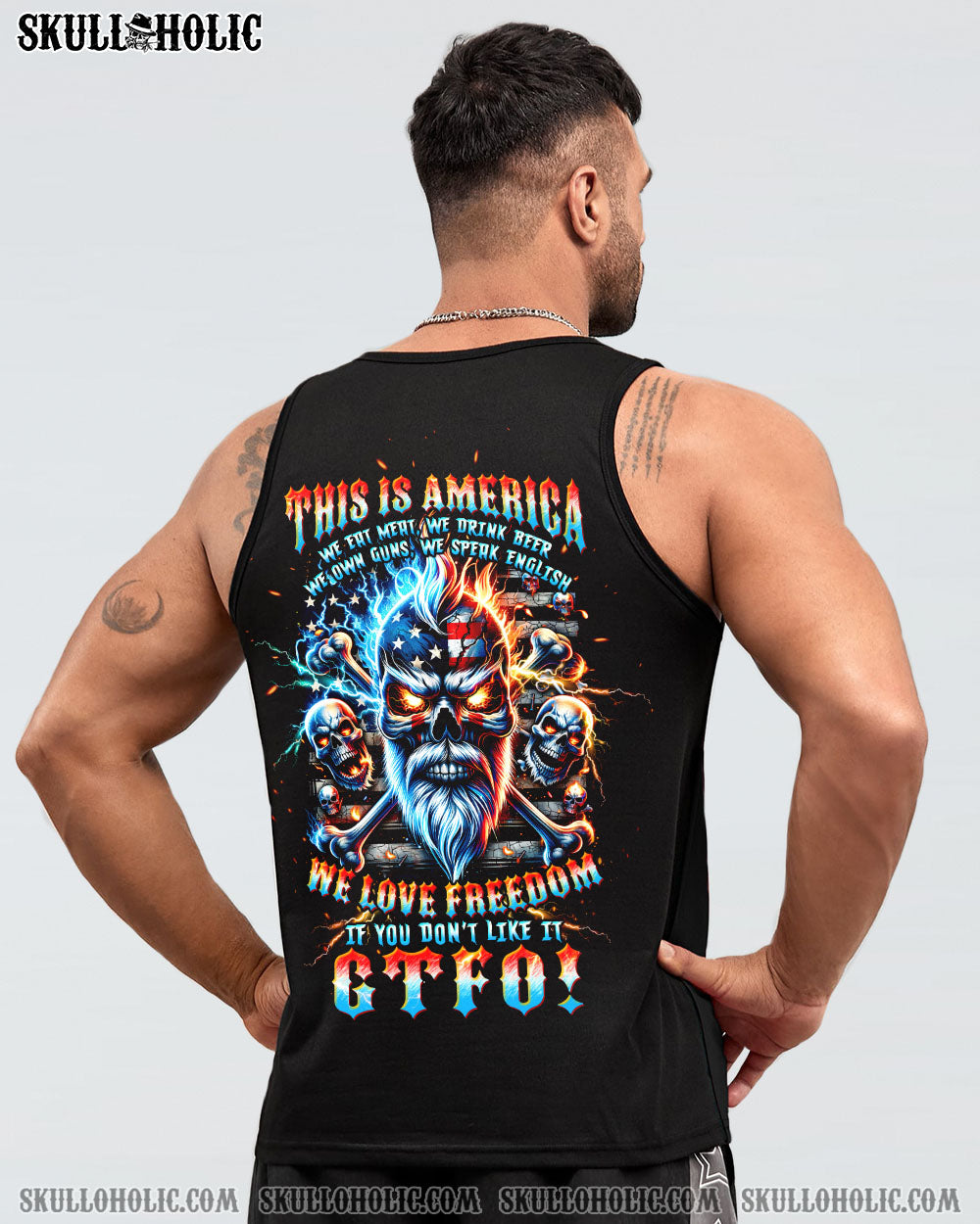 THIS IS AMERICA SKULL ALL OVER PRINT - TLTW0606241