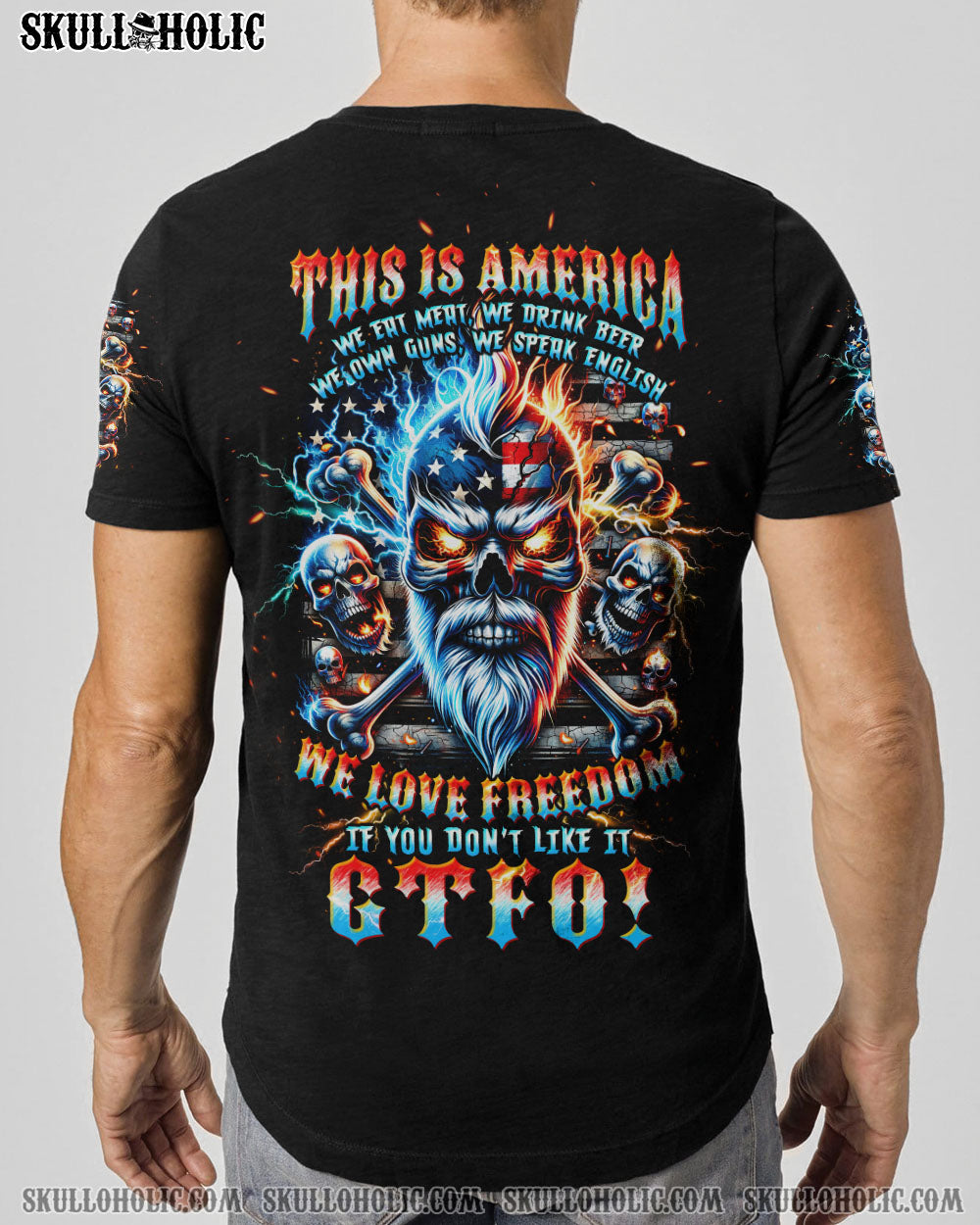 THIS IS AMERICA SKULL ALL OVER PRINT - TLTW0606241