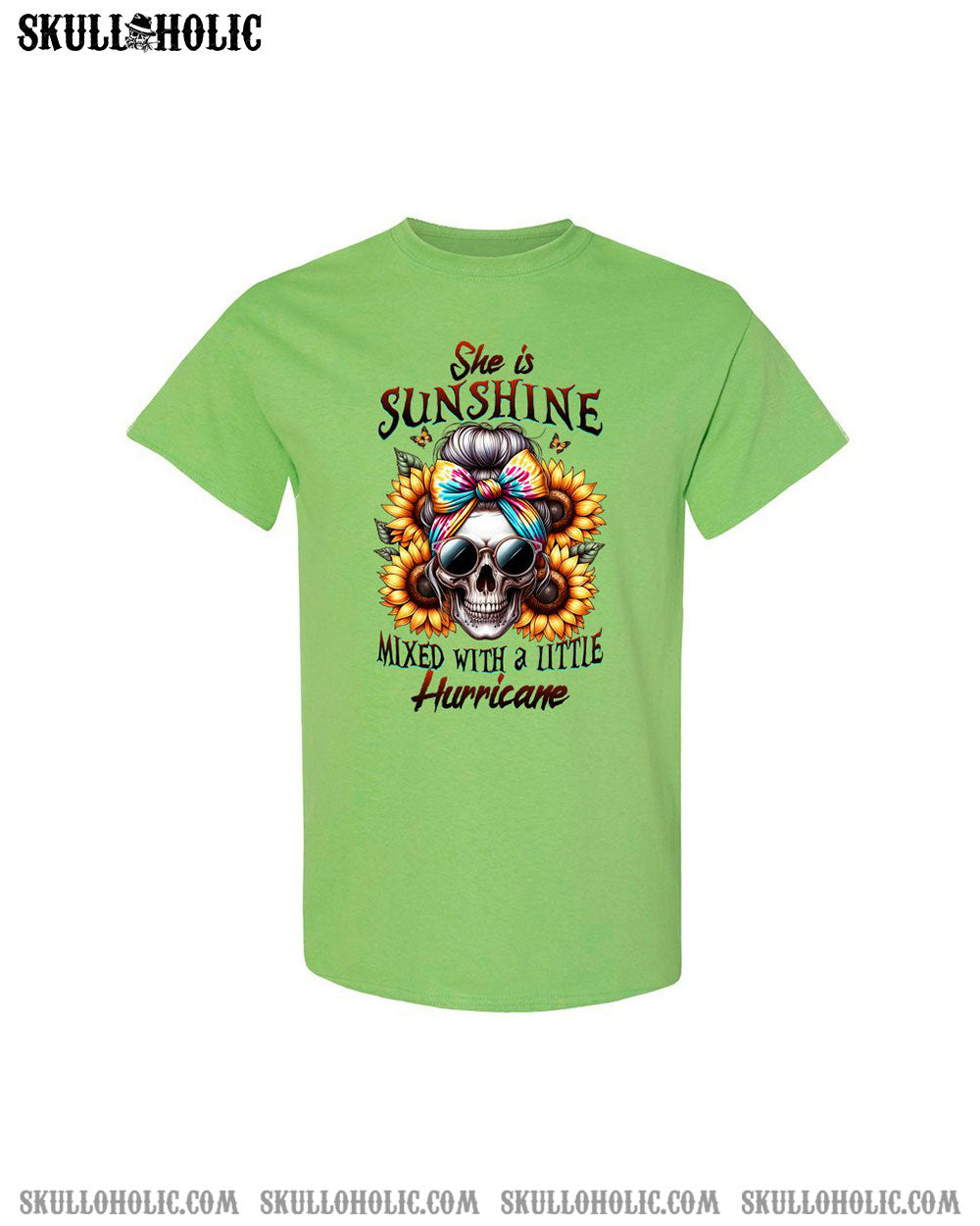 SHE IS SUNSHINE SKULL TIE DYE COTTON SHIRT - TLTW0711235