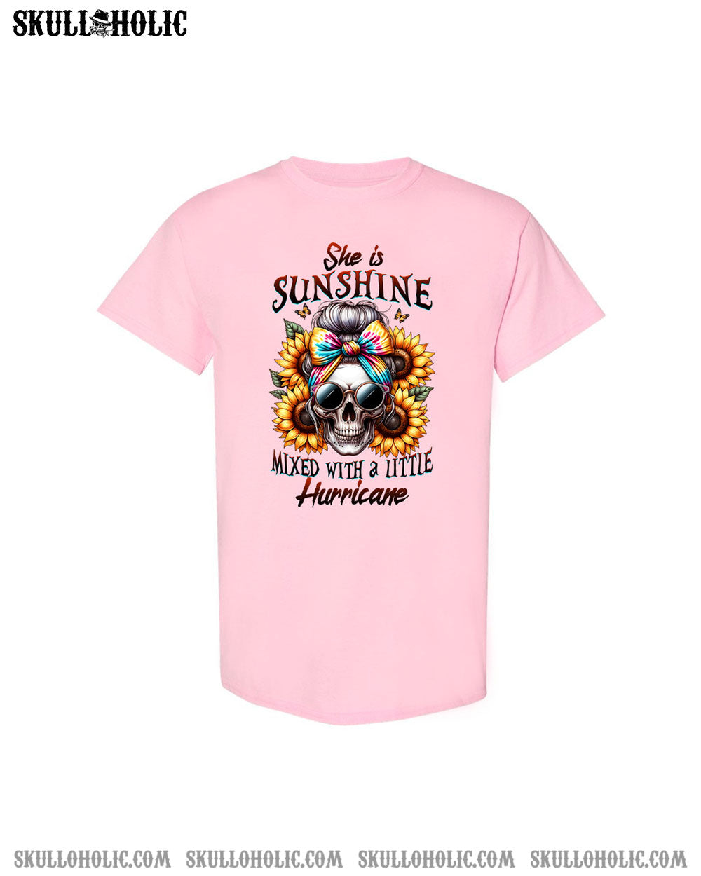 SHE IS SUNSHINE SKULL TIE DYE COTTON SHIRT - TLTW0711235