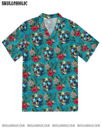 OCEAN TROPICAL SKULL HAWAIIAN SHIRT  - TLTW0804252