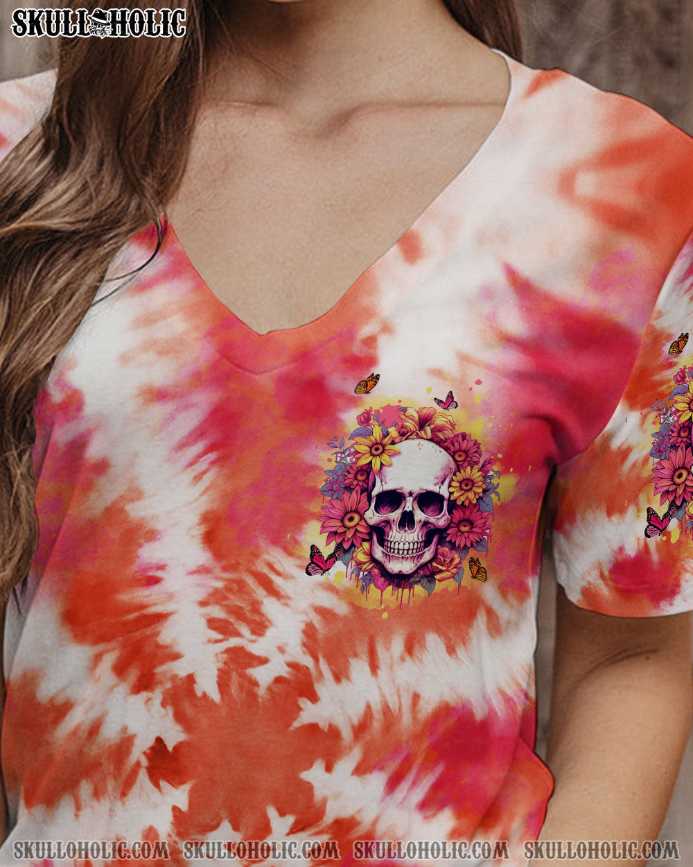 THE GOOD GIRL IN ME SKULL FLORAL ALL OVER PRINT - TLTW2902245