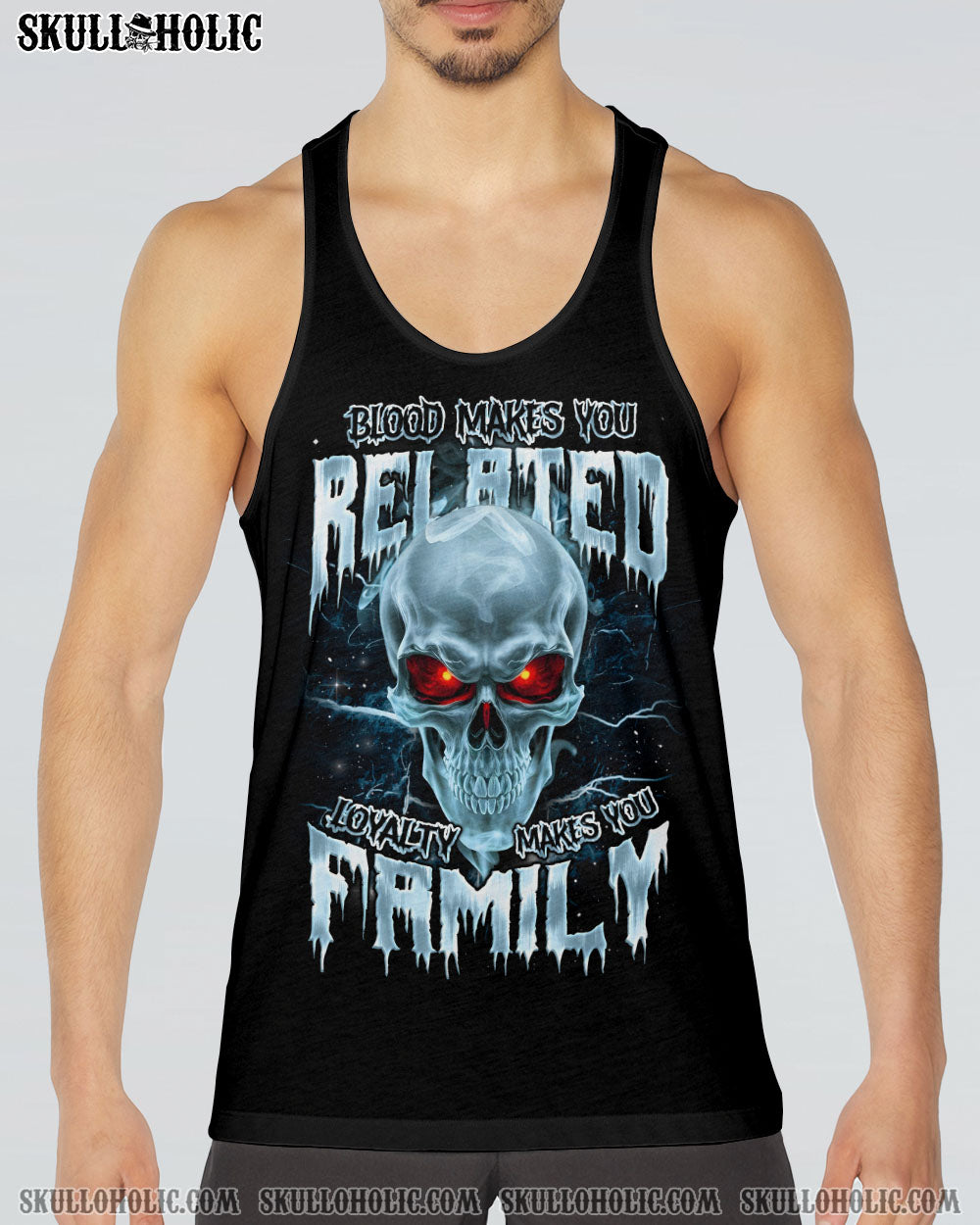 LOYALTY MAKES YOU FAMILY SKULL ALL OVER PRINT - TYQY0408253