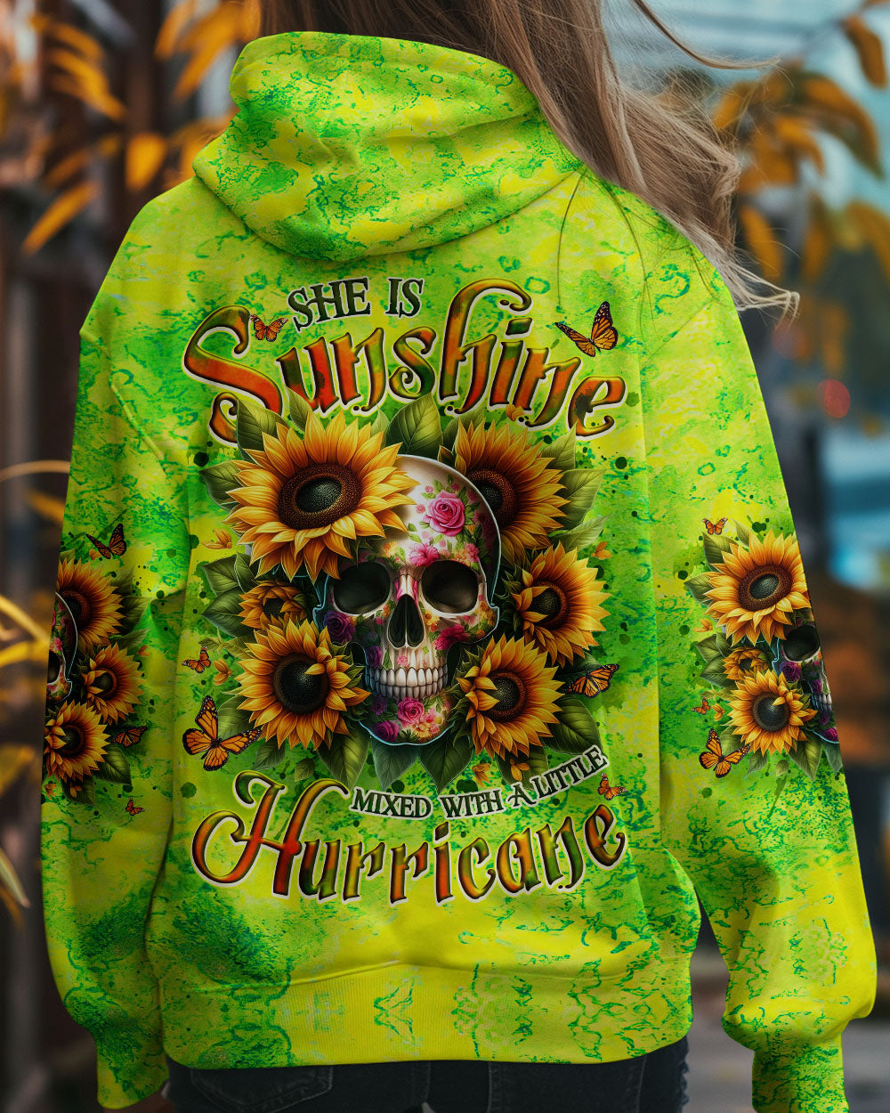 SHE IS SUNSHINE MIXED WITH A LITTLE HURRICANE ALL OVER PRINT - TYQY2712241