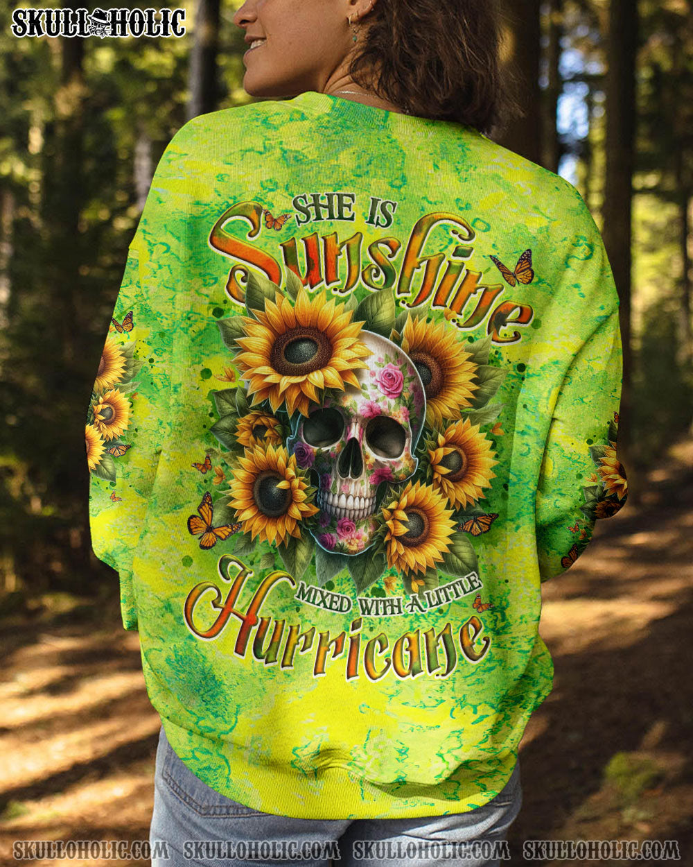 SHE IS SUNSHINE MIXED WITH A LITTLE HURRICANE ALL OVER PRINT - TYQY2712241