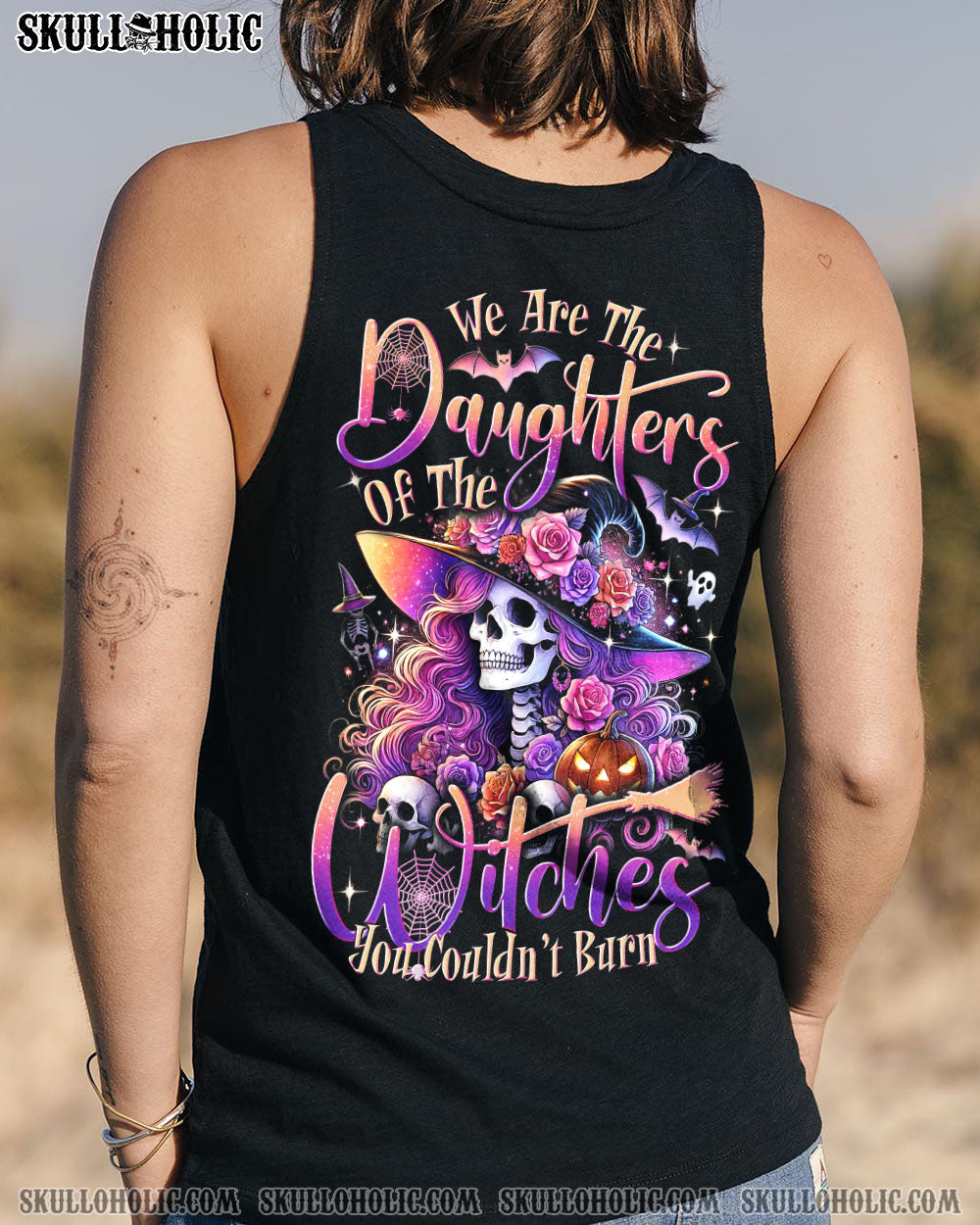 WE ARE THE DAUGHTERS OF THE WITCHES SKULL HALLOWEEN ALL OVER PRINT - TYTD2008242