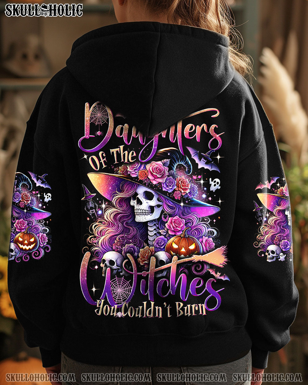 WE ARE THE DAUGHTERS OF THE WITCHES SKULL HALLOWEEN ALL OVER PRINT - TYTD2008242