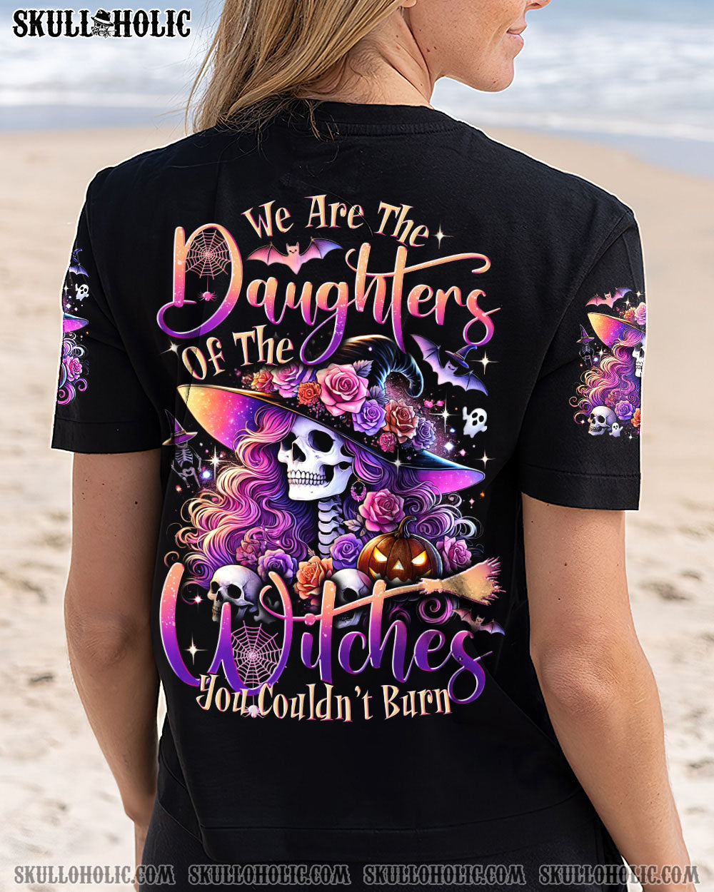 WE ARE THE DAUGHTERS OF THE WITCHES SKULL HALLOWEEN ALL OVER PRINT - TYTD2008242