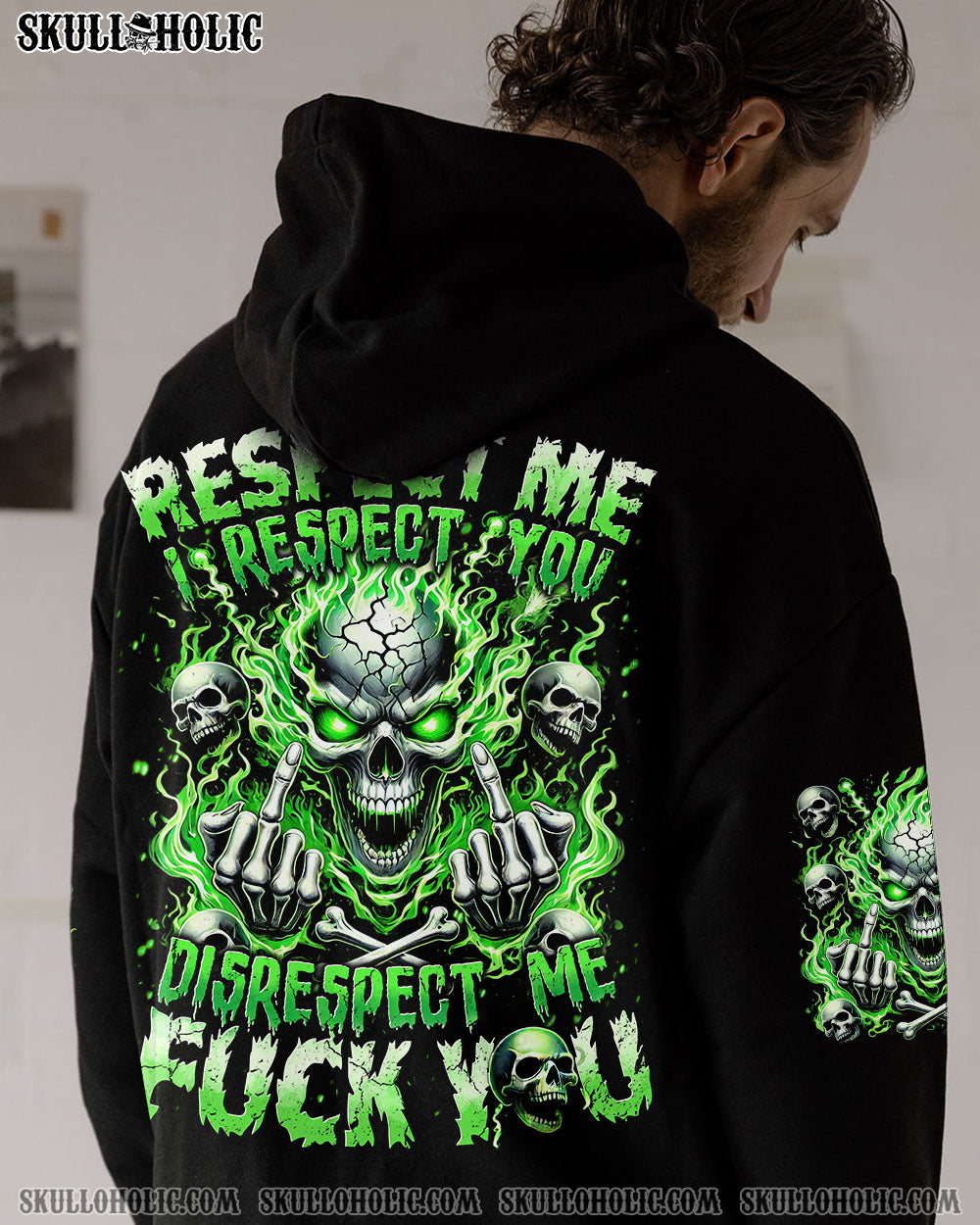 RESPECT ME I RESPECT YOU SKULL ALL OVER PRINT - TYTD2506243