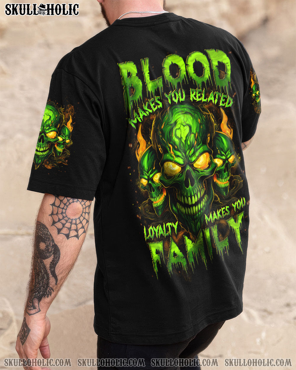 LOYALTY MAKES YOU FAMILY SKULL ALL OVER PRINT - TYTD2506252
