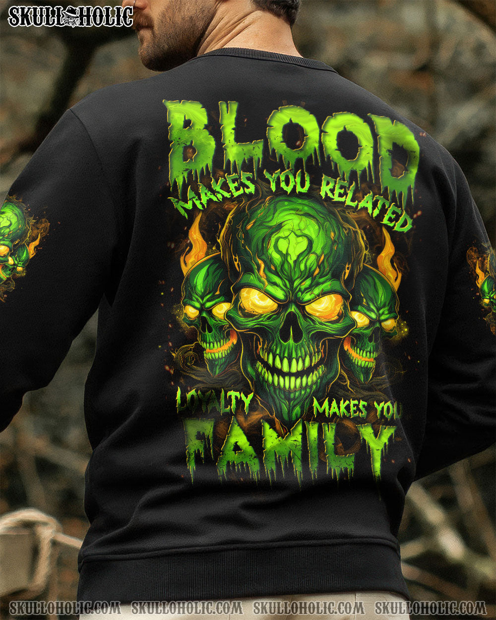 LOYALTY MAKES YOU FAMILY SKULL ALL OVER PRINT - TYTD2506252