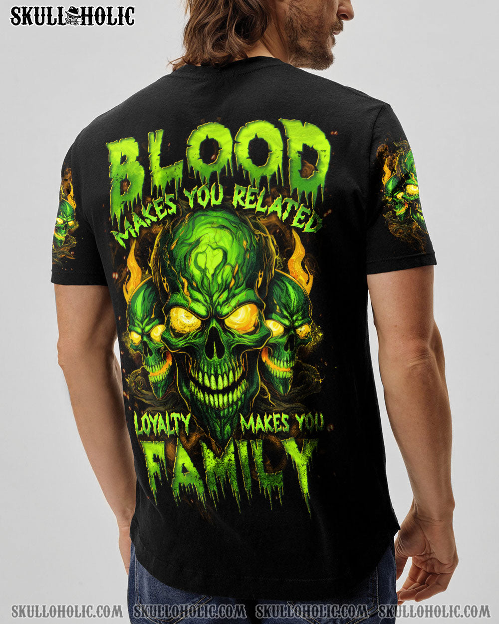 LOYALTY MAKES YOU FAMILY SKULL ALL OVER PRINT - TYTD2506252