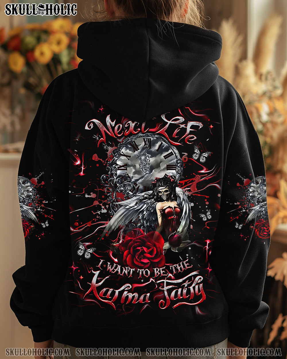 KARMA FAIRY SKULL LADY ALL OVER PRINT - YHHG0512241