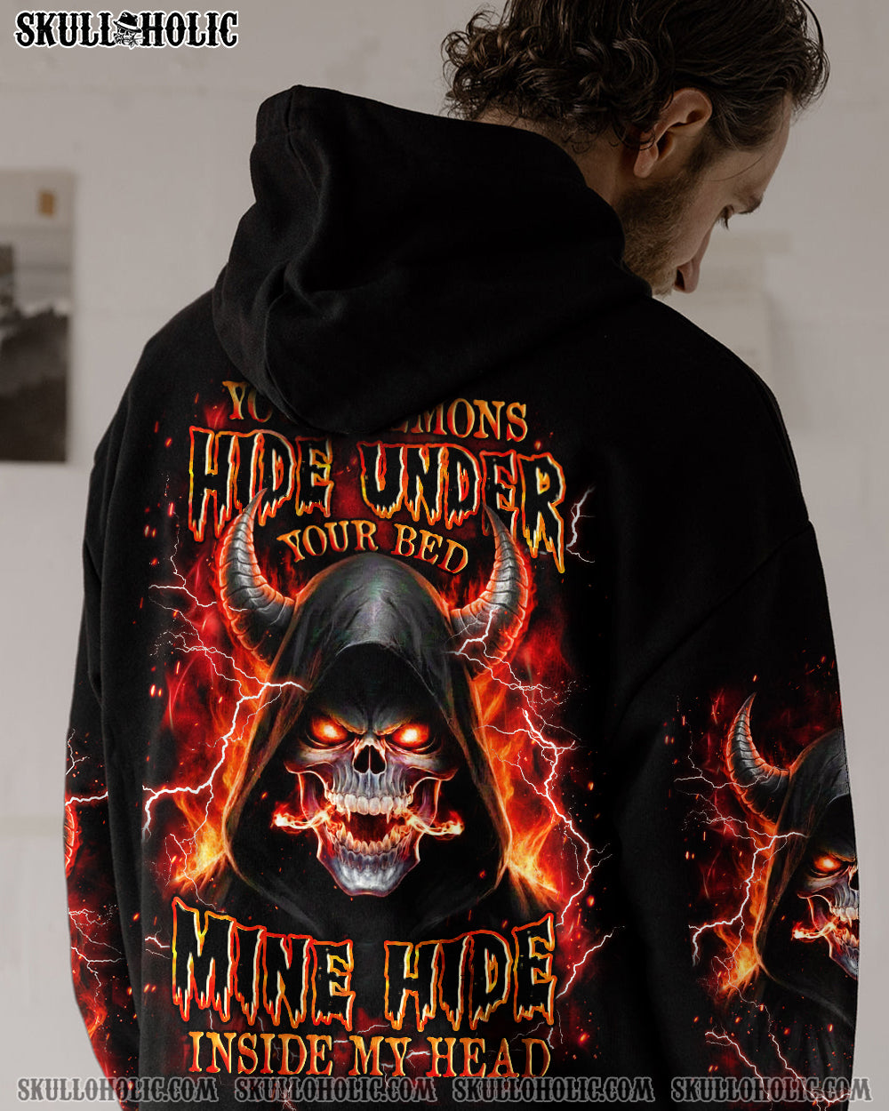 YOUR DEMONS HIDE UNDER YOUR BED ALL OVER PRINT - YHHN1112251