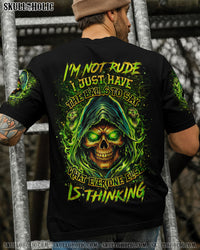 I'M NOT RUDE I JUST HAVE THE BALLS ALL OVER PRINT - YHHN2806244
