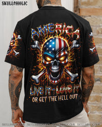 AMERICA LIVE IT LOVE IT OR GET THE HELL OUT ALL OVER PRINT - YHLN1006241