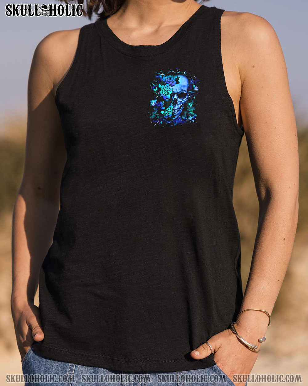 DON'T TRY TO FIGURE ME OUT SKULL ALL OVER PRINT - YHLT2304251