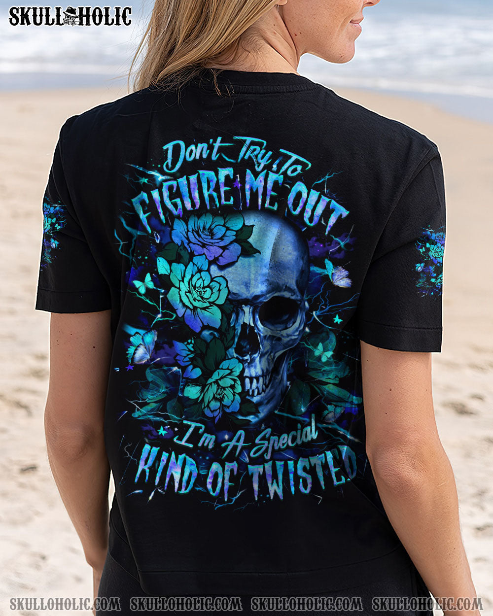 DON'T TRY TO FIGURE ME OUT SKULL ALL OVER PRINT - YHLT2304251