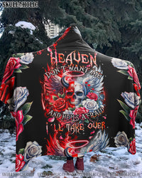 HEAVEN DON'T WANT ME SHERPA BLANKET HOODIE - TYQY3001245