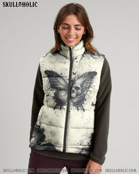 KARMA FAIRY SKULL SKULL BUTTERFLY PUFFER JACKET - TLNO0911244