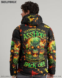 WARNING I'M AN A SKULL PUFFER JACKET - TLNZ1111242