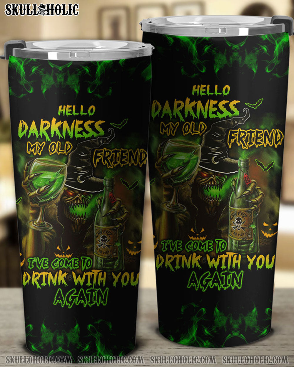 HELLO DARKNESS MY OLD FRIEND WITCH TUMBLER - TLTW1208221