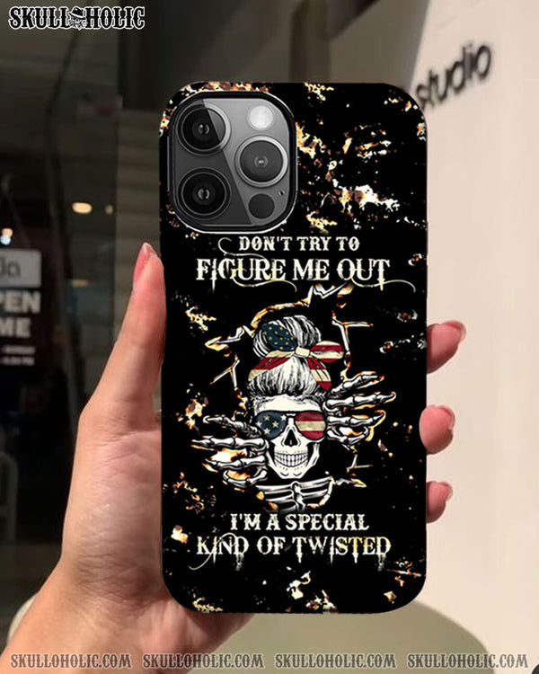 DON'T TRY TO FIGURE ME OUT PHONE CASE - TLTW0912222
