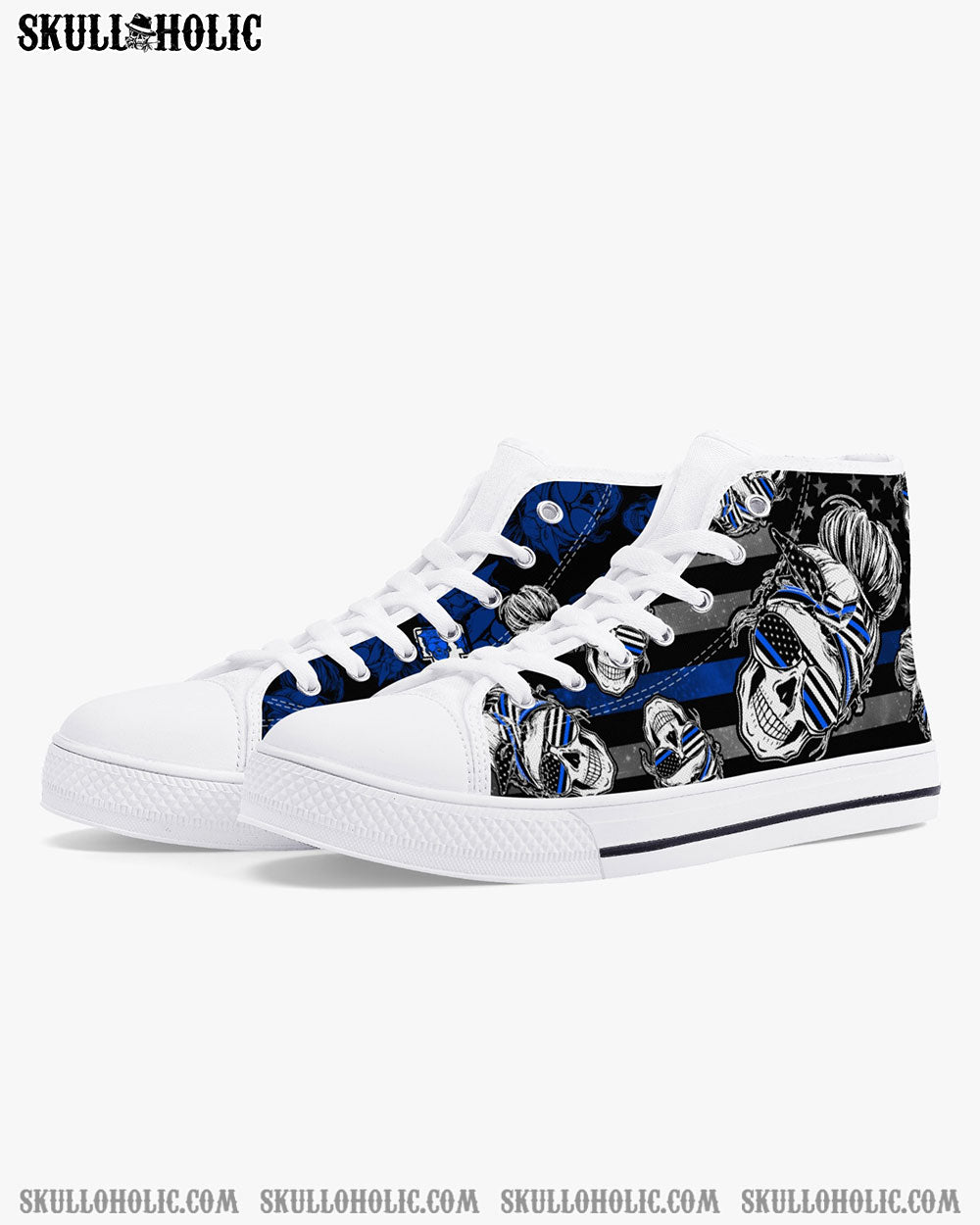 SKULL PL HIGH TOP CANVAS SHOES - TY1609202OH