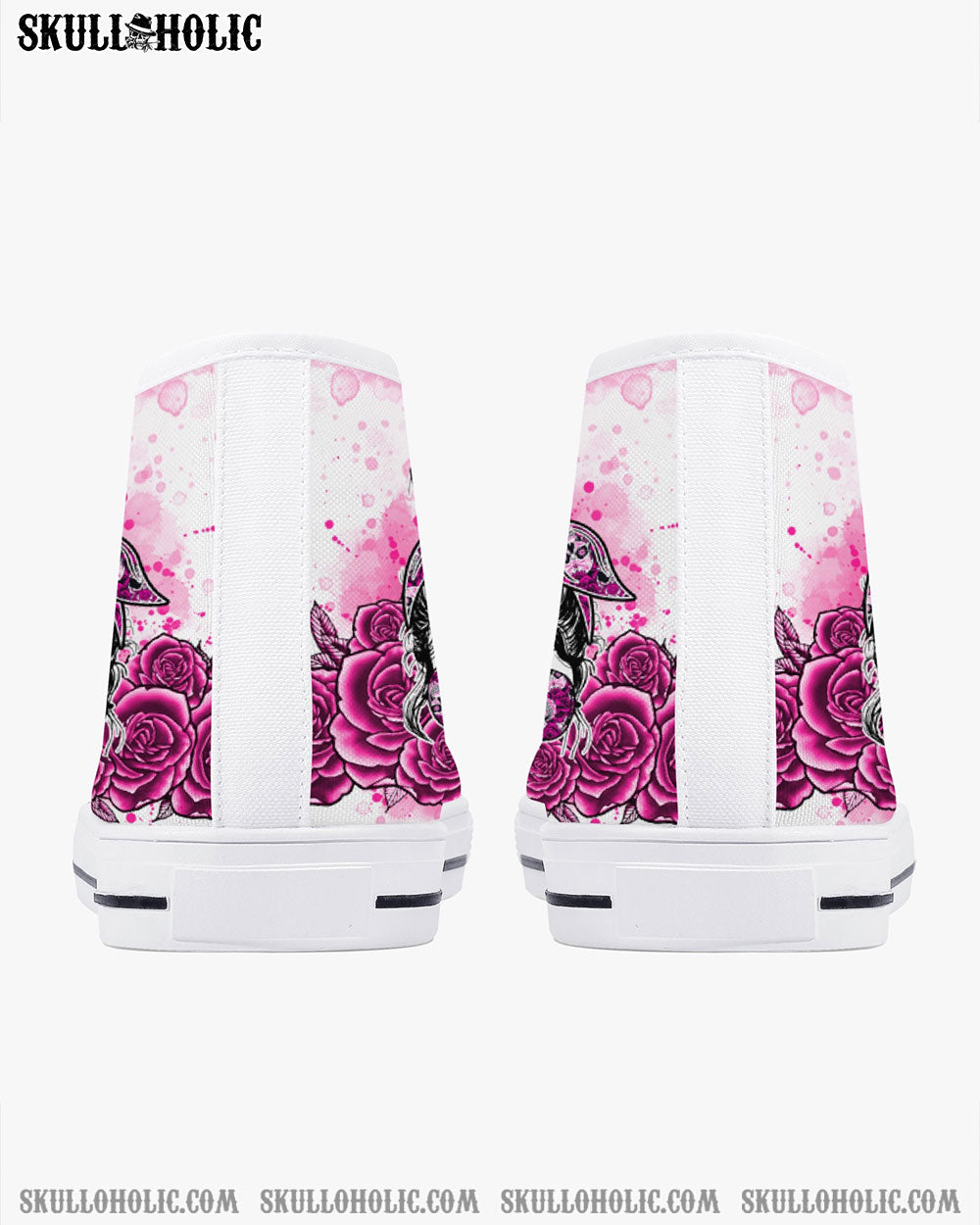 I'M A B DON'T TRY ME ROSE MESSY BUN HIGH TOP CANVAS SHOES - TLNO0804236