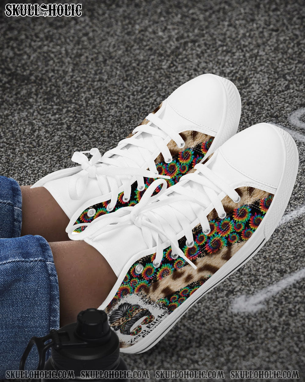 ZERO F GIVEN LEOPARD SUNFLOWER HIGH TOP CANVAS SHOES - TLNZ2704222