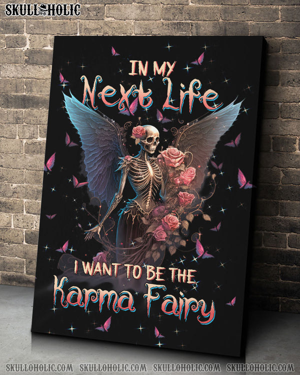 KARMA FAIRY SKULL SKELETON ROSE POSTER - TLTW0802234