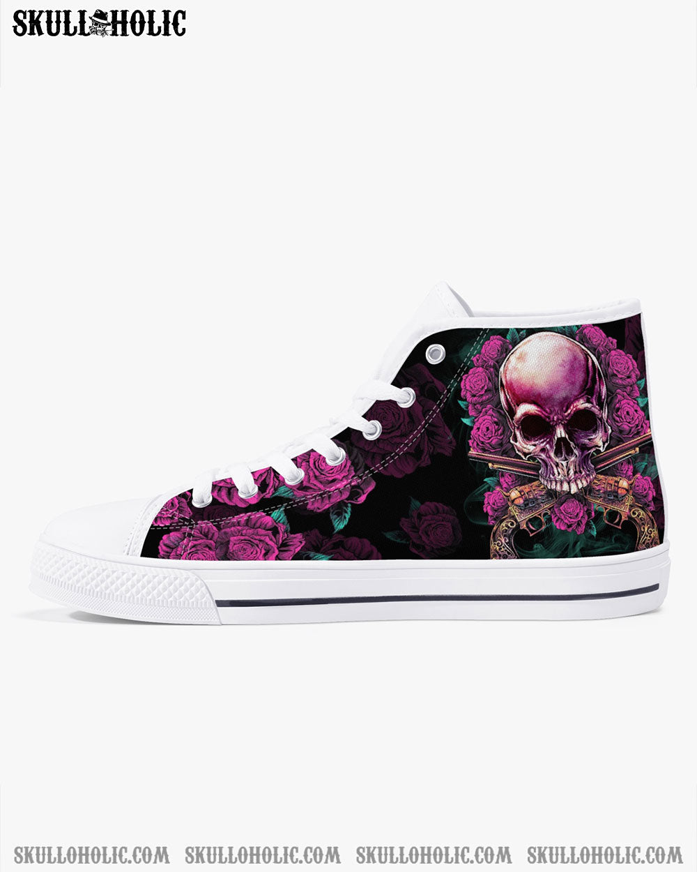YOU COULDN'T HANDLE ME SKULL G HIGH TOP CANVAS SHOES - TLTR1412222