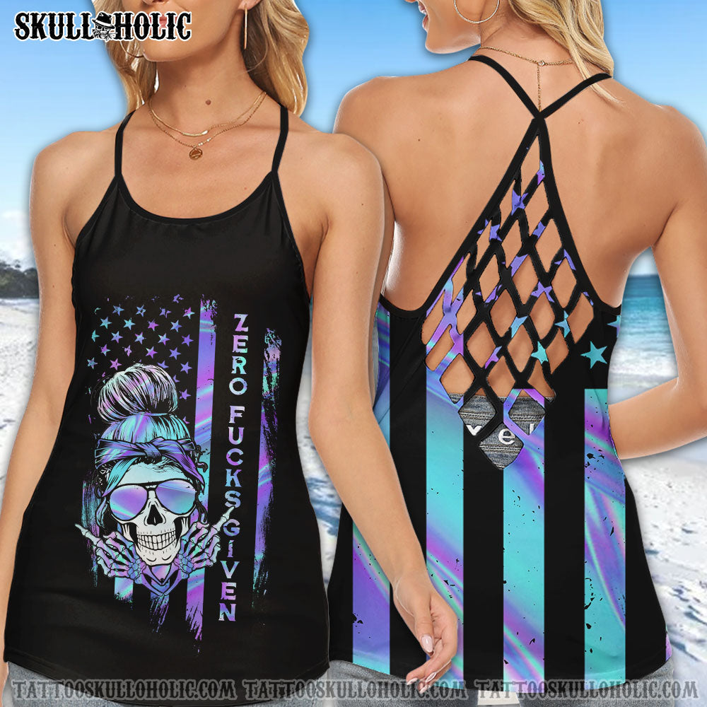 ZERO FCKS GIVEN SKULL ALL OVER PRINT - YHTH3006222KI