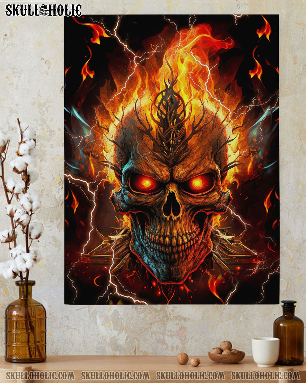 FIRE MAD SKULL POSTER - YHHN0802235