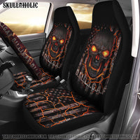 DILLIGAF FIRE SKULL FLAG AUTOMOTIVE - TLNO1504221