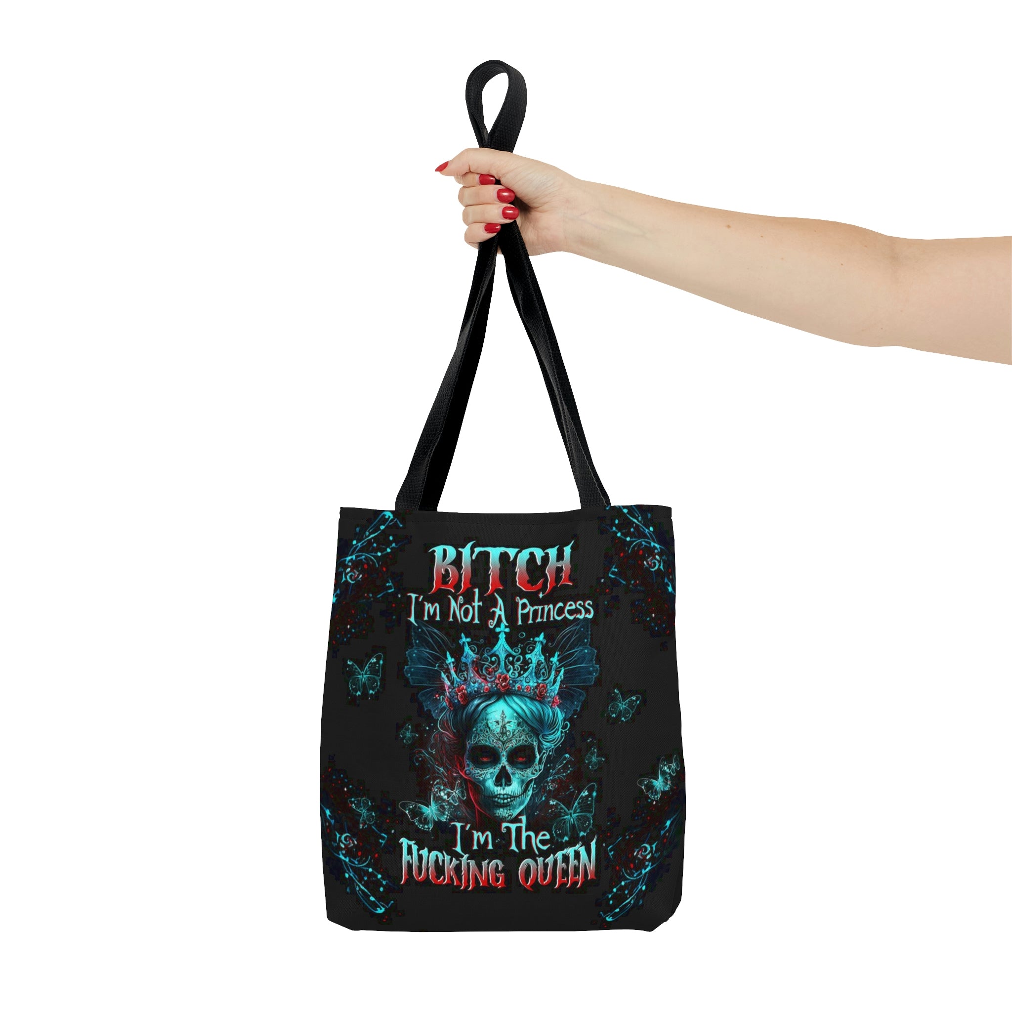 DON'T TRY TO FIGURE ME OUT SKULL TOTE BAG - TLTR0504236