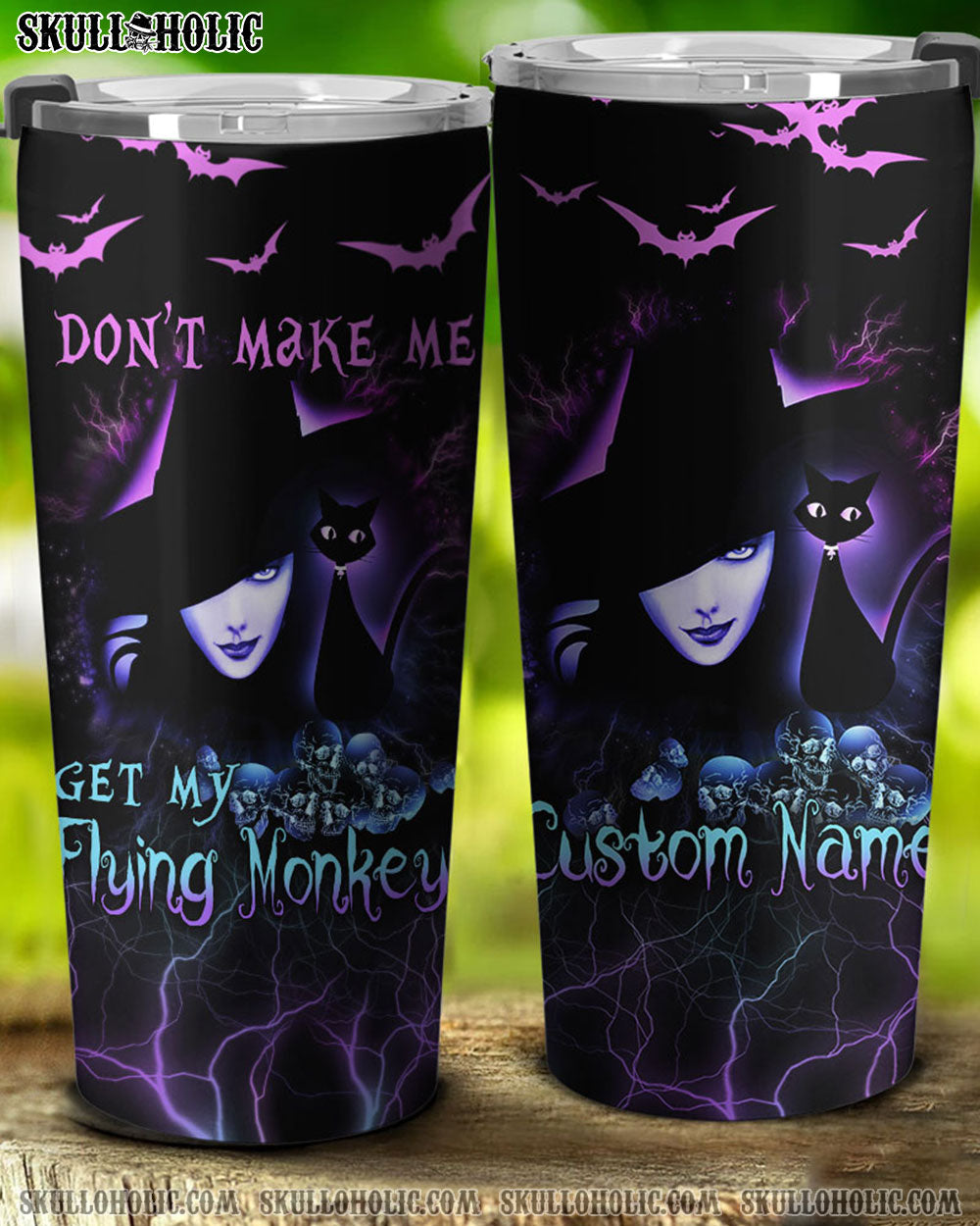 PERSONALIZED DON'T MAKE ME GET MY FLYING MONKEYS TUMBLER - YHTH1409222