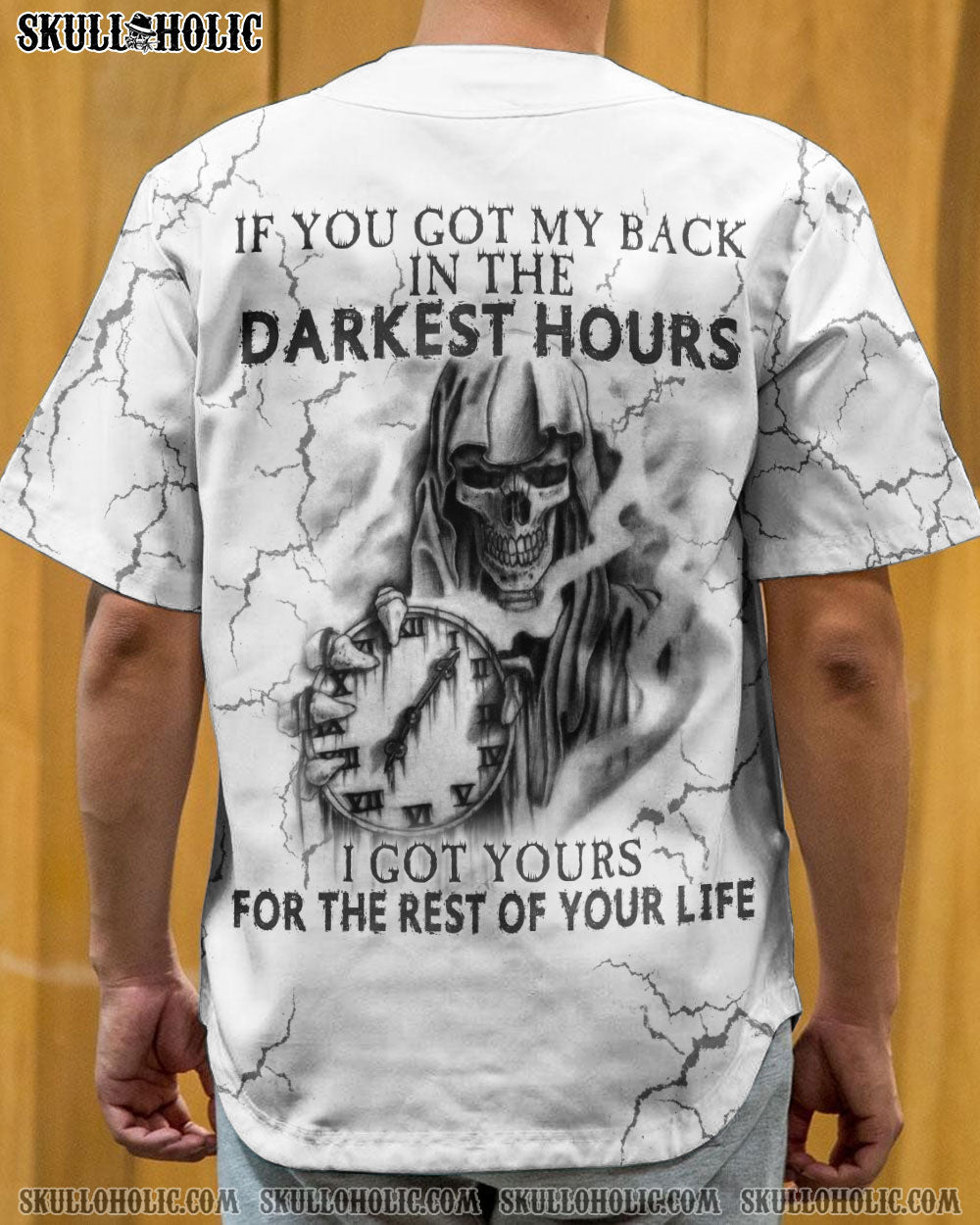 IF YOU GOT MY BACK IN THE DARKEST HOURS BASEBALL JERSEY - YHTH3108222