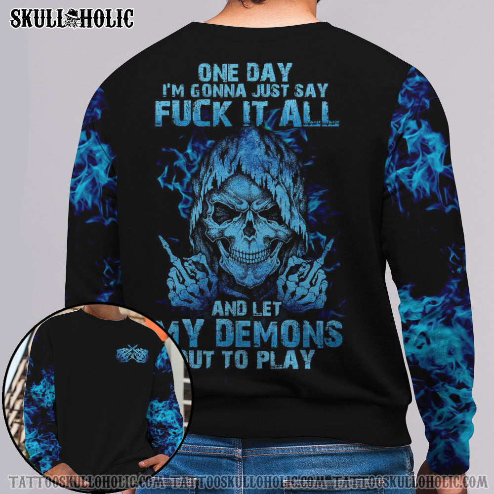 MY DEMONS OUT TO PLAY SKULL ALL OVER PRINT - LATH2511214