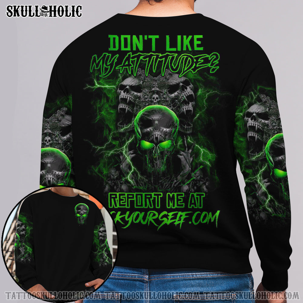 DON'T LIKE MY ATTITUDE SKULL ALL OVER PRINT - YHHN0905223